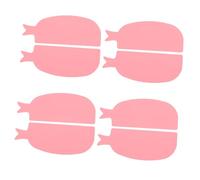 TOPBATHY 4 Pairs Fish Shaped Silicone Eyelash Lift Pads Comfortable Eyelid Guards for Lash Curling Beginners and Professionals Reusable Eyelash Extension Assist Tool
