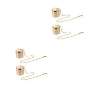 TOPBATHY 4 pcs Brass Candle Extinguishers Small Snuffer Caps for Safely Putting Out Wick Flames Easy to Use Elegant Design Candle Accessory for Home Decor