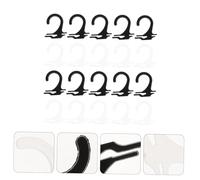TOPBATHY 400pcs Plastic Sock Display Hooks for Home and Shop Use Lightweight Smooth Surface Sock Hanging Tools in Transparent and Black Practical Small Plastic Hooks