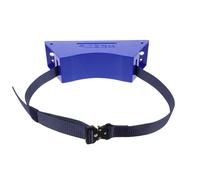 TOPBATHY 40l Gas Cylinder Wall Mount Bracket with Ratchet Cylinder Strap and Safety Belt, Universal Compatibility for Secure Gas Tank Support in Rv and Camper, Blue Abs + Metal
