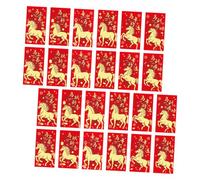 TOPBATHY 48pcs Red Lunar Year Envelopes with Zodiac Horse Pattern Spring Festival Hongbao Money Bags for Chinese Year Celebrations and Lucky Gifting