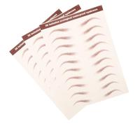 TOPBATHY 4D Brown Eyebrow Peel-Off Transfers Waterproof Stickers for Precise Grooming and Skin Tone Matching