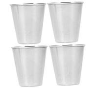 TOPBATHY 4pcs 70ml Stainless Steel Unbreakable Wine Cups Set Sturdy Cold Drink Cups for Kids Practical Household Drinkware for Parties and Outdoor Use