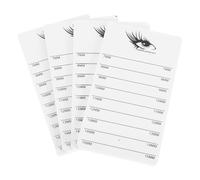 TOPBATHY 4pcs Acrylic Lash Tray Organizer Eyelash Extension Pallet Handheld False Eyelash Display Board Grafting Lash Holder for Professional Makeup and Application