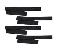 TOPBATHY 4pcs Adjustable Black Elastic Wig Bands Polyester Material, 3.5cm X 65cm, Secure Hair and Protect Scalp, Hair Nets for Wigs and Daily Wear