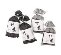 TOPBATHY 4Pcs Bamboo Charcoal Odor Eliminating Bags Portable Purifying Bags for Home and Closet High Efficiency Moisture Absorbers Stylish Deodorizer