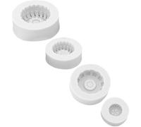 TOPBATHY 4pcs Car Tire Shaped Silicone Mold Set for DIY Fondant Cake Chocolate Baking, Flexible Food-Grade Silicone, Multi-use Candy and Pastry Mold for Home Kitchen