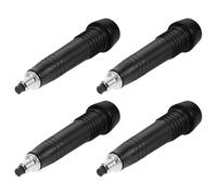 TOPBATHY 4pcs Carbon Steel Trekking Pole Replacement Tips, Anti-slip Screw-in Hiking Stick Ends, Universal Metal Walking Cane Spike Caps for Trail Snow Ice Use