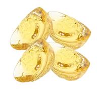 TOPBATHY 4pcs Crystal Yuan Bao Ornaments Chinese Style Home Decorations Feng Shui Wealth Symbol Asian Decor