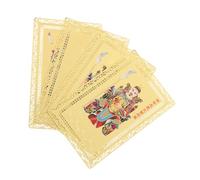 TOPBATHY 4pcs Feng Shui Copper Amulet Zodiac Horse Year Tai Sui Protection Cards with Portable Chinese for Wealth Safety Prosperity Gifts