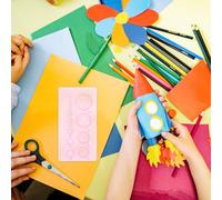 TOPBATHY 4pcs Half Ball Domes Quilling Mould Set, Plastic Paper Quilling Tool for DIY Crafting, 2 Blue + 2 Pink Spherical Styler Suitable for Paper Art and 3D Flower Pot Making