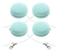 TOPBATHY 4pcs Macaron Shape Phone Screen Cleaner Wipes, Portable Fast Drying Silicone and Pp Material with Lanyard, for Cleaning Smartphones, Tablets and Electronic Products