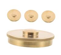 TOPBATHY 4pcs Metal French Horn Valve Guard Covers Bottom Valve Caps Replacement for Various French Horn Models Sturdy Repair Parts for Students Bands and Professionals
