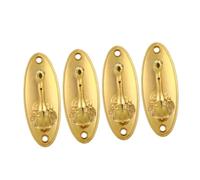 TOPBATHY 4pcs Metal Swan Curtain Tieback Hooks Wall Mounted Alloy Drapery Holdbacks for Living Room Bedroom Heavy Duty Decorative Hooks for Towels Hats Keys Easy Installation Finish
