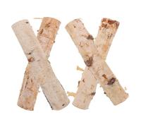 TOPBATHY 4Pcs Natural Birch Logs for DIY Crafts Meticulously Handmade Wood for Decorations Sturdy Flexible Branches Fireplace Decor Flower Arrangements