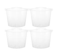 TOPBATHY 4pcs Plastic Hanging Aquarium Plant Holder with Integrated Hook and Drainage Holes, Corner Aquarium Planter for Freshwater Fish Tanks, Suitable for Pothos and Peace Lilies,
