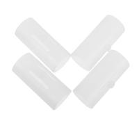 TOPBATHY 4pcs Plastic Shower Bracket Repair Sleeves Slip-Resistant Performance, Universal Compatibility, Round Shape, White Colour for Bathroom Shower Head Support