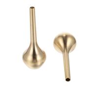 TOPBATHY 4pcs Pure Mini Desktop Vase Fluted Decorative Vase Brass Thin Neck for Home Decor