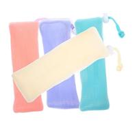 TOPBATHY 4pcs Soap Saving Foaming Pouches for Bathroom Supplies Soft Soap Net for Toilet Storage