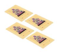 TOPBATHY 4pcs Tai Sui Blessing Card Copper Feng Shui Protection Amulet for Year of Horse Luck and Prosperity Chinese Luck Charm for Home Office Car