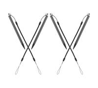 TOPBATHY 4pcs Touch Screen Stylus Pen Tablet Pens with Aluminum and Copper Body Smooth Writing Experience Spring Lanyard for Drawing and Note-taking on Resistive Touch Screens Black