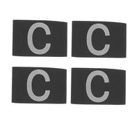 TOPBATHY 4Pcs Wear-resistant Professional Captain Armbands Elastic Football Bands for Soccer Basketball Team Leaders Lightweight Sports Arm Bands for Adults