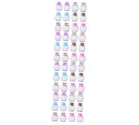 TOPBATHY 4sets Miniature Resin Flower Bottles Tiny Dollhouse Accessories Purple Blue Pink Gray Light Brown Dark Brown Elegant Decorative Vases for Flower Arranging and DIY Crafts 12pcs*4