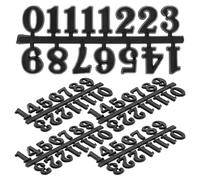 TOPBATHY 5 Sets Clock Clock Numbers Self Adhesive Replacement Repairing Accessories Numbers Parts Face s Diy Wall Ring The Bell Mechanical Plastic