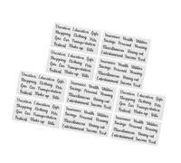 TOPBATHY 5 Sets Portable Self-Adhesive Cash Envelope Labels Budget Sticker Pack for Money Management Lightweight Letter Stickers for Finance Planners Compact and Practical Organizer Decals