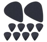 TOPBATHY 50pcs 0.5mm Black Celluloid Guitar Picks for Acoustic Bass Electric Ukulele - Thin Blank Plastic Plectrums for Strumming and Fingerstyle Practice