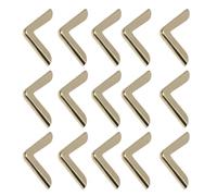 TOPBATHY 50pcs Golden Iron Notebook Corner Protectors with Vintage Elegant Style, Easy to Install Corner Protective Covers for Scrapbooks, Photo Albums, and Books