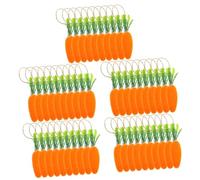 TOPBATHY 50pcs Happy Easter Foam Carrots Artificial Simulation Carrot Decorations for Home Party