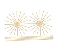TOPBATHY 50Pcs Natural Bamboo Sticks for DIY Crafts and Architectural Models Sustainable Bamboo Crafting Materials with Authentic Texture and Color for Creative Projects and Unique Decor
