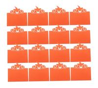 TOPBATHY 50pcs Pumpkin Place Cards for Halloween and Thanksgiving Sturdy Material with Festive Autumn Design Compact Guest Seating Name Tags for Fall Harvest Party Decorations