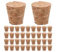 TOPBATHY 50Pcs Tapered Cork Stoppers for Wine Bottles 0.71In Leakproof Soft Cork Plugs Suitable for 0.55-0.63In Bottle Necks DIY Crafts Beer & Liquor Bottle Seals