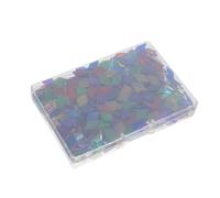 TOPBATHY 580Pcs Rhombus Shape Glass Mosaic Tiles Bevelled Mini Craft Glass Pieces for DIY Mosaic Art Home Decor and