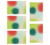 TOPBATHY 58X40Cm Rainbow Gradient Textured Flower Wrapping Paper 5 Sheets Double-Sided Floral Bouquet Wrap for Packaging Wedding DIY Crafts