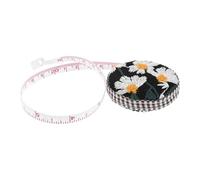 TOPBATHY 5m Sewing Measuring Tapes Retractable Soft Ruler Measuring Tape Vintage Embroidered Style Black Linen Plastic Accurate Measurements Dressmaking Tool