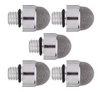 TOPBATHY 5pcs Capacitive Stylus Pen Tips Replacement with M5 External Thread, Conductive Fabric and Aluminium Material for Touch Screen Devices, Suitable for Drawing and Writing, Easy