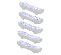 TOPBATHY 5pcs Ceramic Chopsticks Rests Blue Porcelain Chopstick Holders Small Size Easy to Clean Multi-Function Cutlery Rests for Hotels and Restaurants