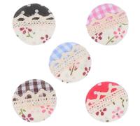 TOPBATHY 5pcs Magnetic Needle Minders Set for Embroidery and Cross Stitch, Portable Sewing Accessories with Strong Magnet, Round Needle Keepers for Quilting and Needlework