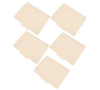 TOPBATHY 5pcs Manila File Folders Letter Size 210g Paper File Organizer Document Folder for Office Business Contract Storage Classroom Filing Supplies