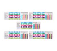 TOPBATHY 5pcs Panpipes Note Stickers for 18/16 Tubes Music Scale Decals for Flute Learning Beginner-friendly Wind Instrument Charts for Music Classrooms