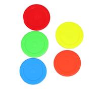 TOPBATHY 5pcs Small Air Hockey Pucks Tabletop Game Accessories for Indoor Competitive Fun Smooth Gameplay in Multiple Colors