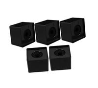 TOPBATHY 5pcs Square Microphone Logo Mic Flag Station for Hosts Reporters Interviews Stable Structure