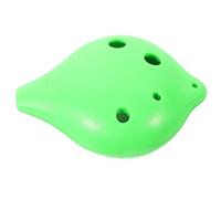 TOPBATHY 6-hole Ac Resin Ocarina Medium C Key, Beginner and Adult Portable Wind Musical Instrument for Boys and Girls, Green Flat Mouthpiece Ocarina for Music Learning and Practice