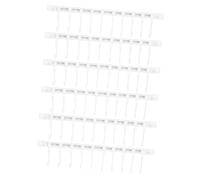 TOPBATHY 6 Sets No Punch Adhesive Sliding Rail Hooks with White S Hangers Multi Functional Kitchen Wall Mount Organizer for Utensils Pots and Pans Strong Adhesive Bond