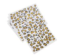 TOPBATHY 6 Sheets Leopard Print Temporary for Women Foil Stamping Transfer Stickers Easy to Apply and Remove Fake Body Art Decals for Halloween Party Carnival and Photo Sessions