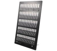 TOPBATHY 60-slot Acrylic Magnetic Nail Art Display Board with Detachable Nail Tips Polish Color Palette for Manicure Practice and Salon Technician Use