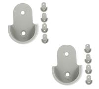 TOPBATHY 60pcs Closet Rod Bracket Shower Curtain Pole Holder Home Pole Socket Plastic Rod Socket Easy to Install